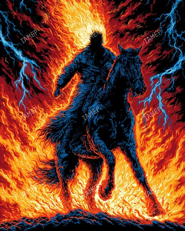 Neon Horror Posters