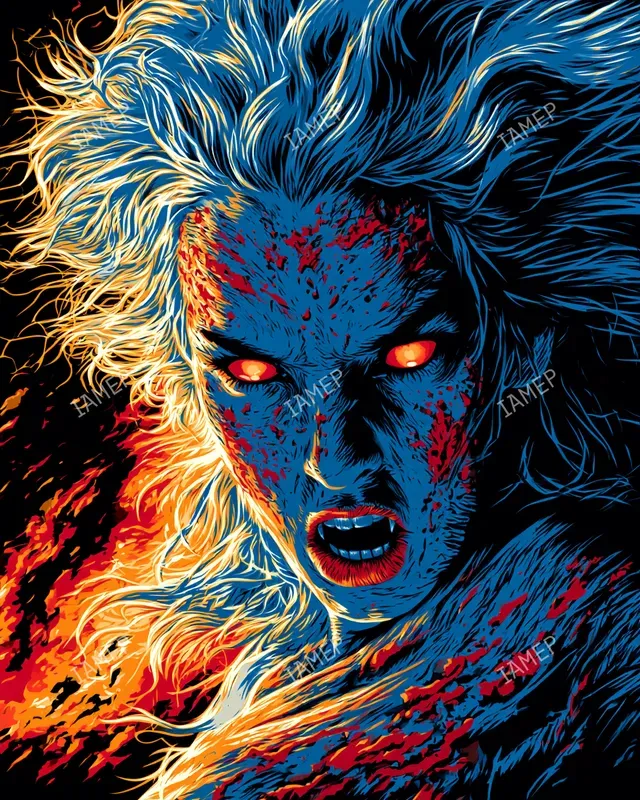 Neon Horror Posters