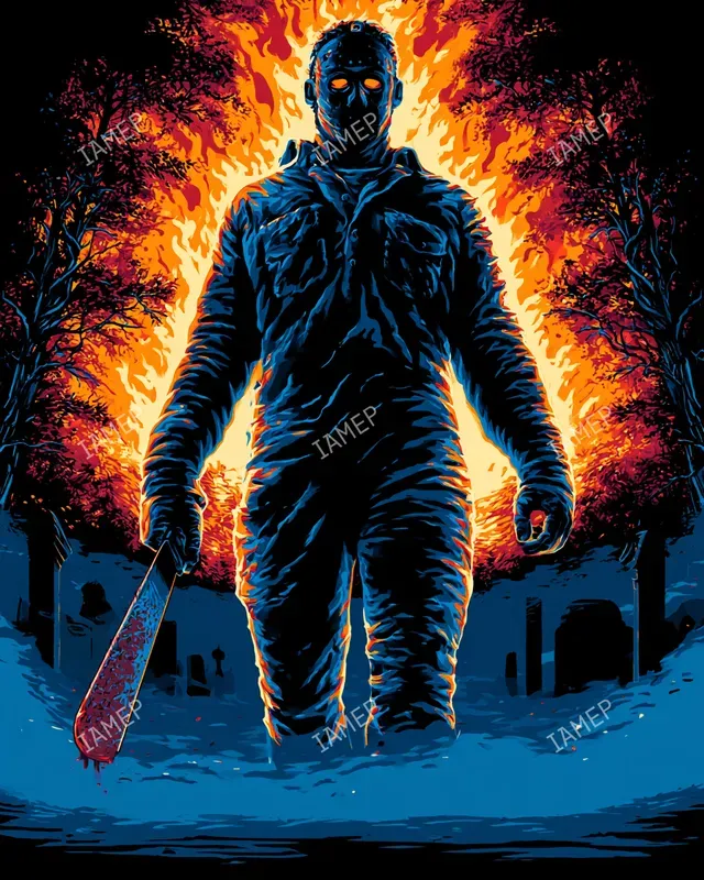 Neon Horror Posters