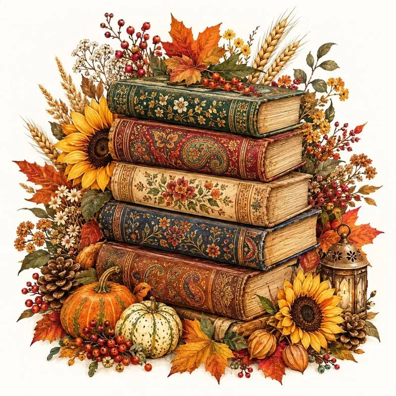 Ornate Autumn Folk Art