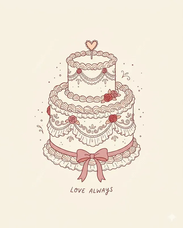 Romantic Vintage Wedding Doodles