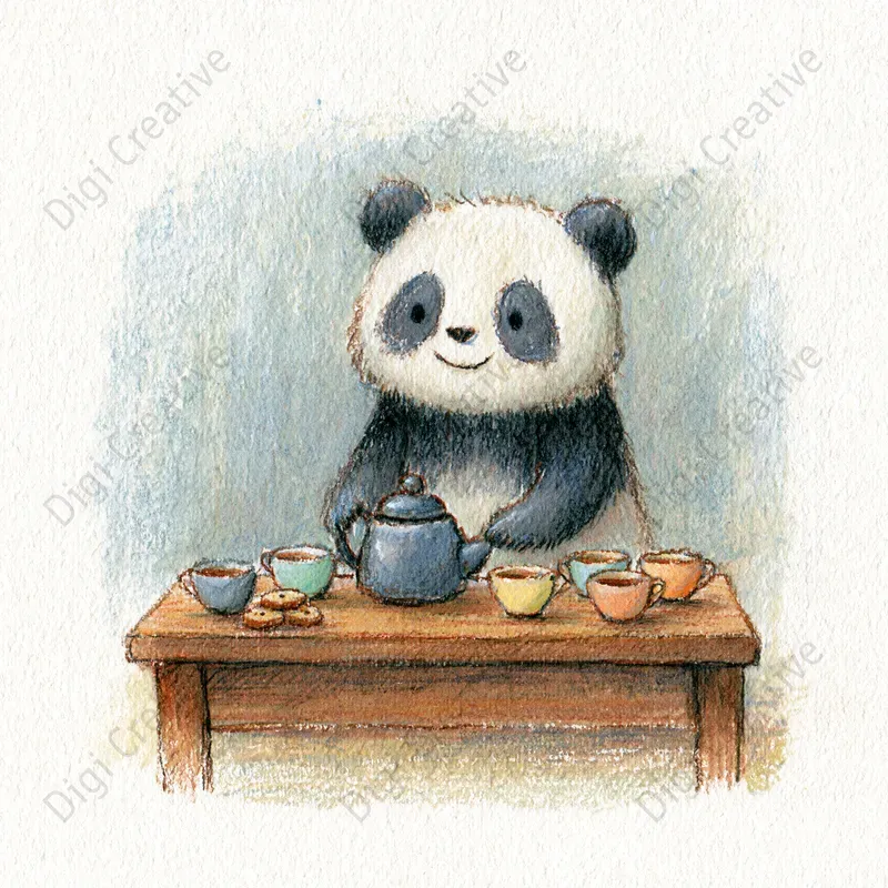 Kawaii Colored Pencil Art