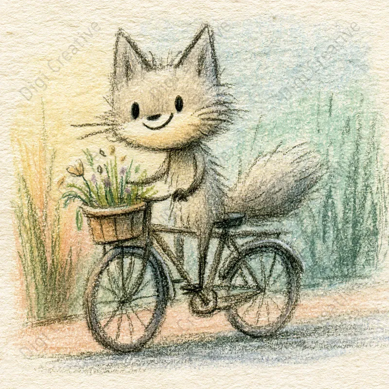 Kawaii Colored Pencil Art