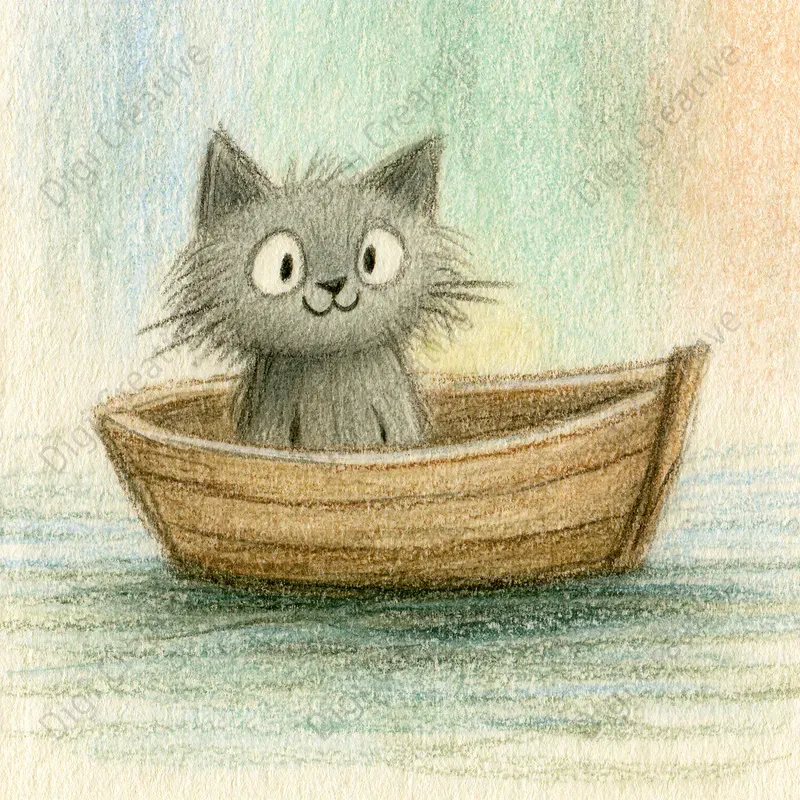 Kawaii Colored Pencil Art