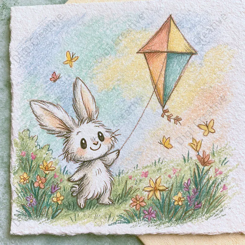 Kawaii Colored Pencil Art