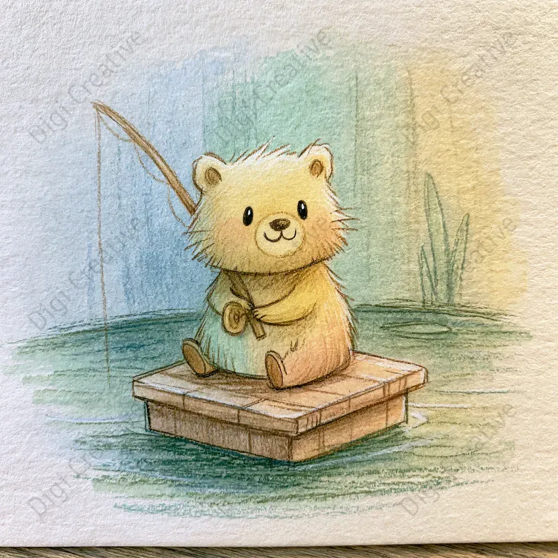 Kawaii Colored Pencil Art