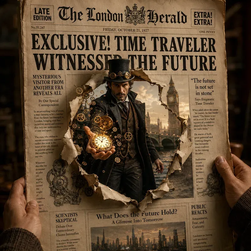 Vintage Newspaper Breakout Scenes