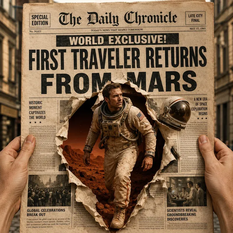 Vintage Newspaper Breakout Scenes