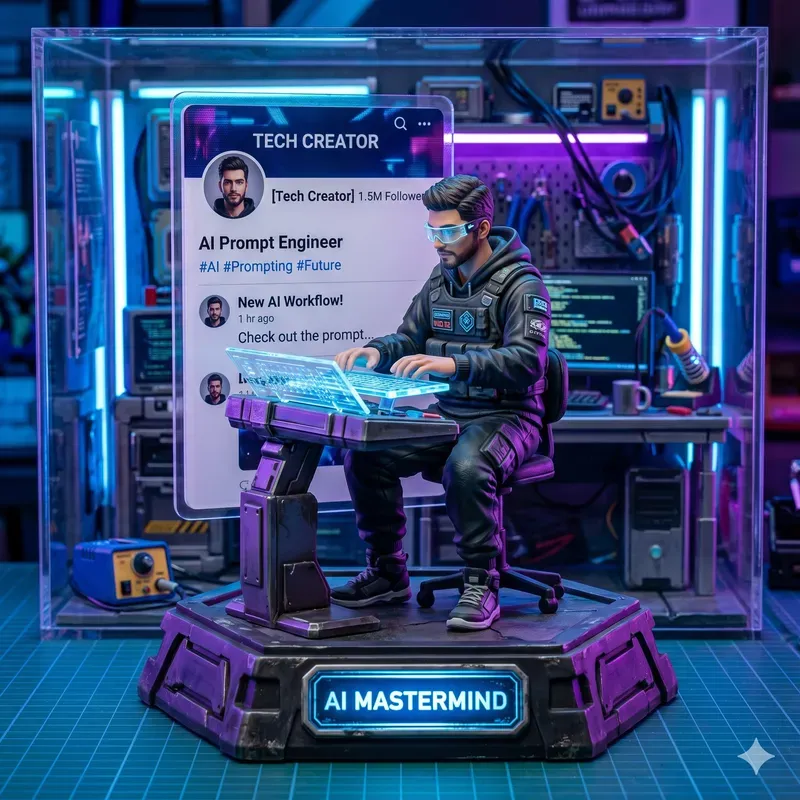 3D Personal Branding Diorama Generator