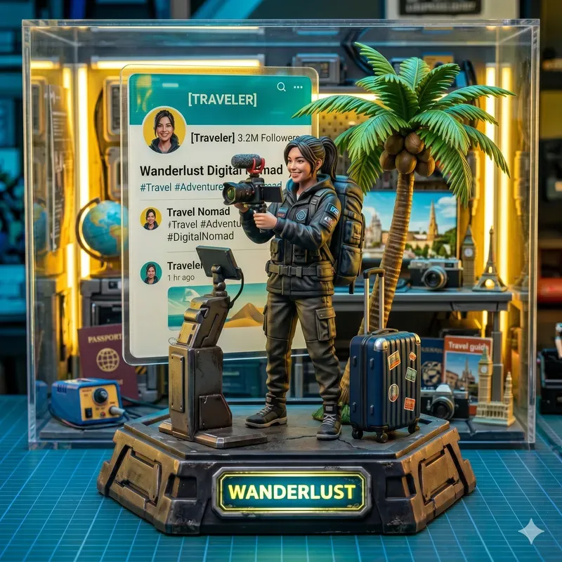 3D Personal Branding Diorama Generator