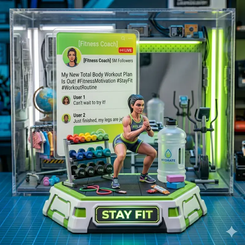 3D Personal Branding Diorama Generator