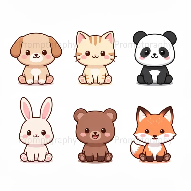 Cute Kawaii Clipart Pack Generator