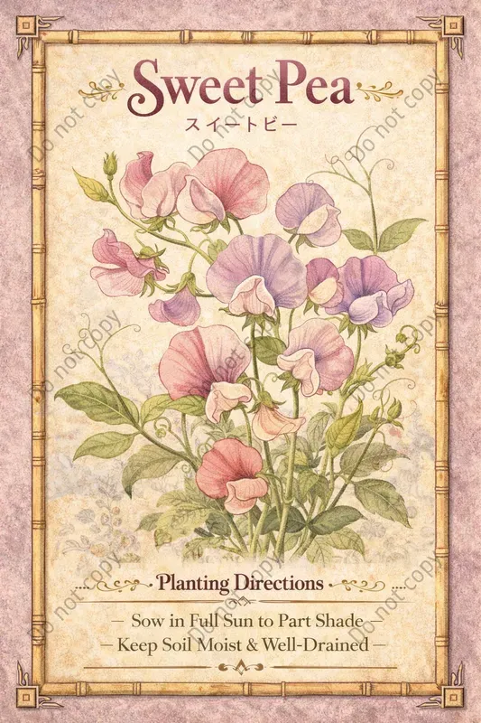 Vintage Botanical Seed Packet Art
