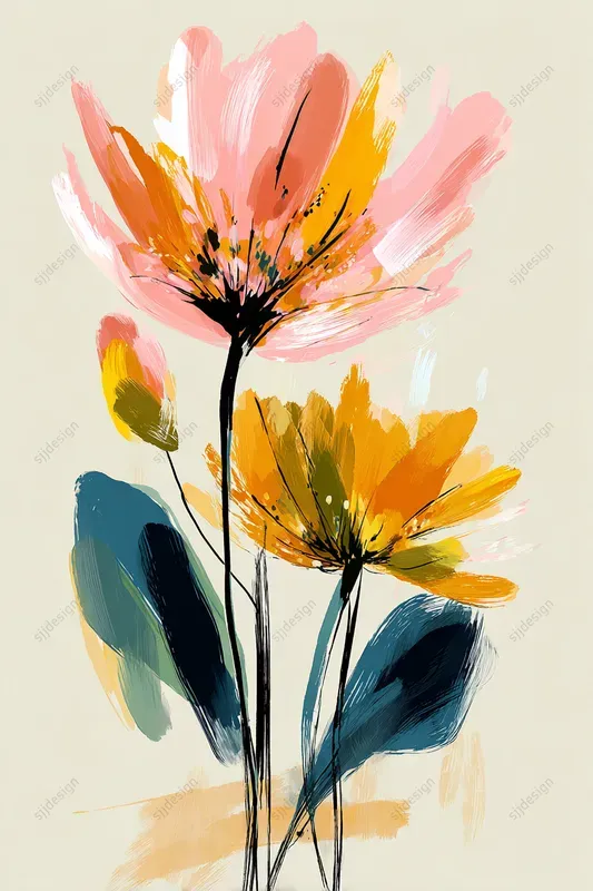 Expressive Brush Portrait Art
