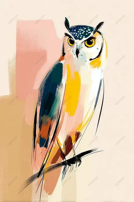 Expressive Brush Portrait Art