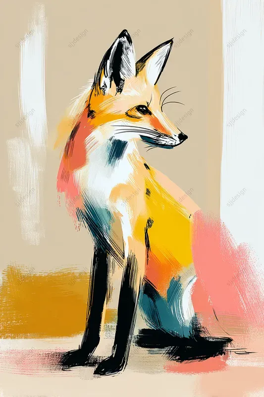 Expressive Brush Portrait Art