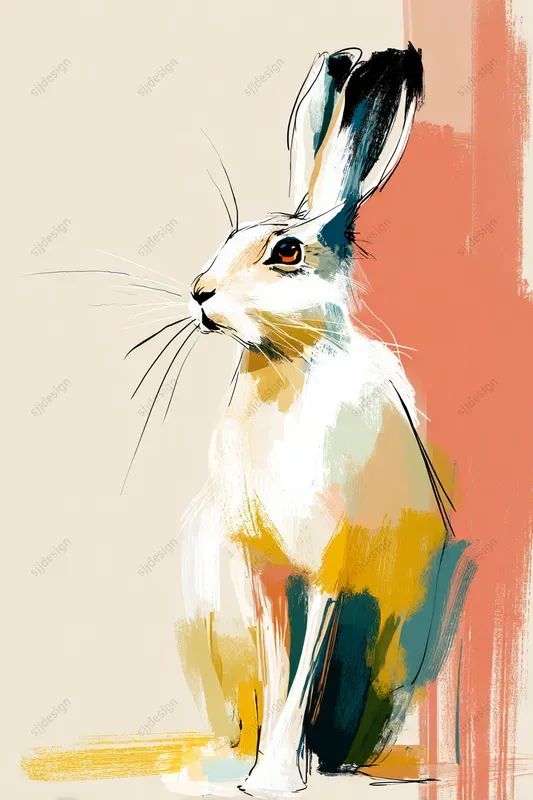 Expressive Brush Portrait Art