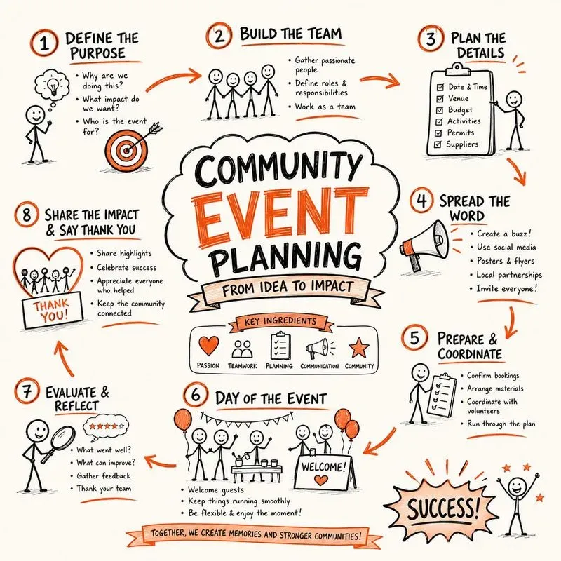 Hand Drawn Visual Process Infographics