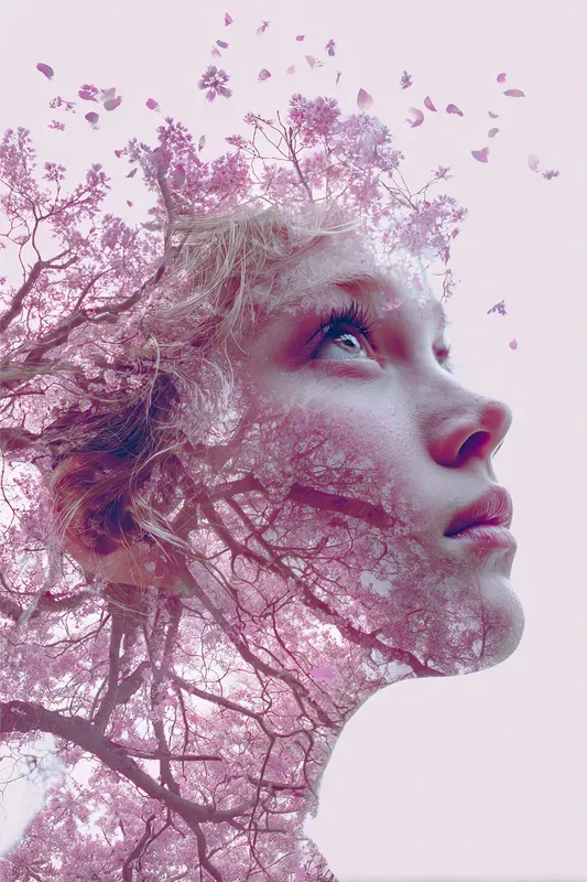 Double Exposure Portrait Art Generator