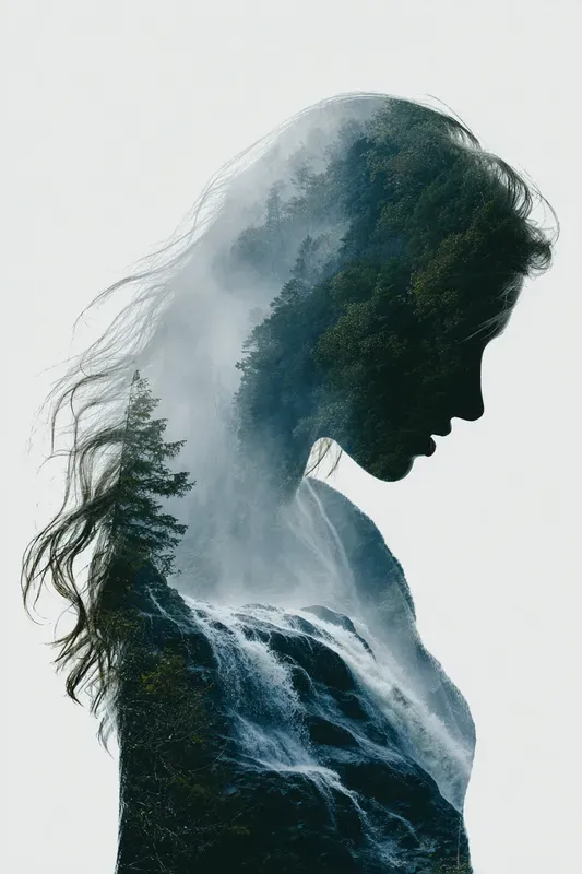 Double Exposure Portrait Art Generator