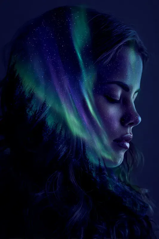 Double Exposure Portrait Art Generator