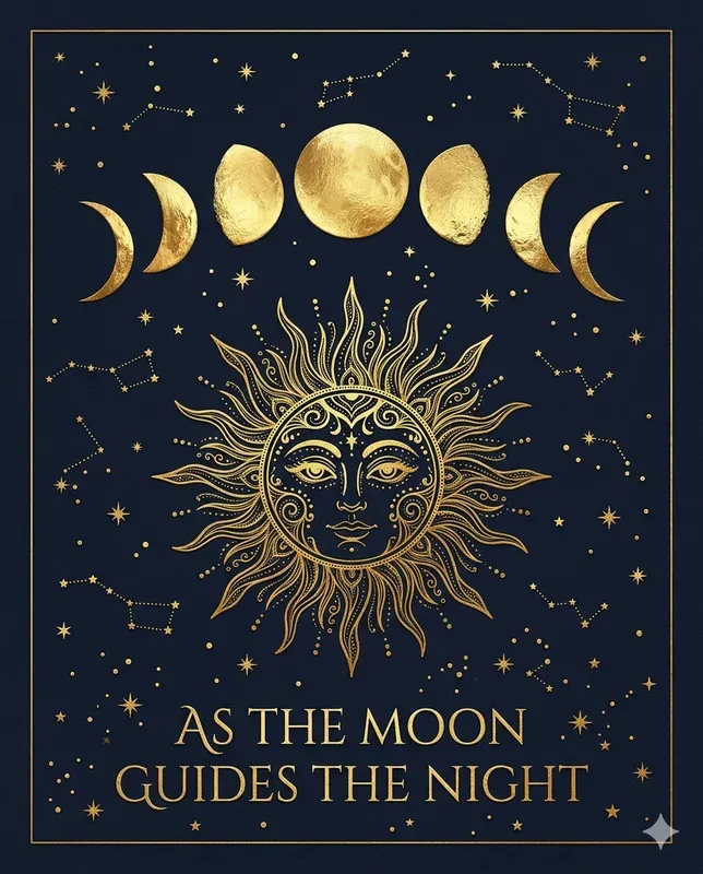 Dark Celestial Gold Foil Wall Art Prints
