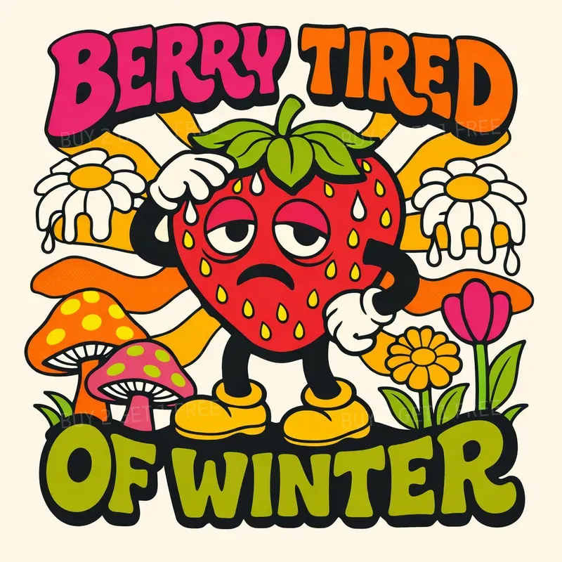 Surreal Spring Lettering Tshirt Designs