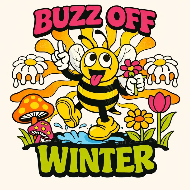 Surreal Spring Lettering Tshirt Designs