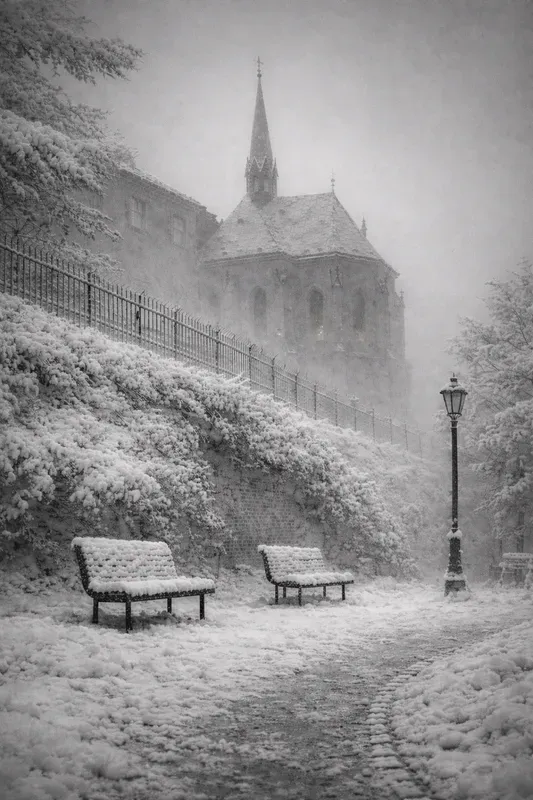 Black And White Fog