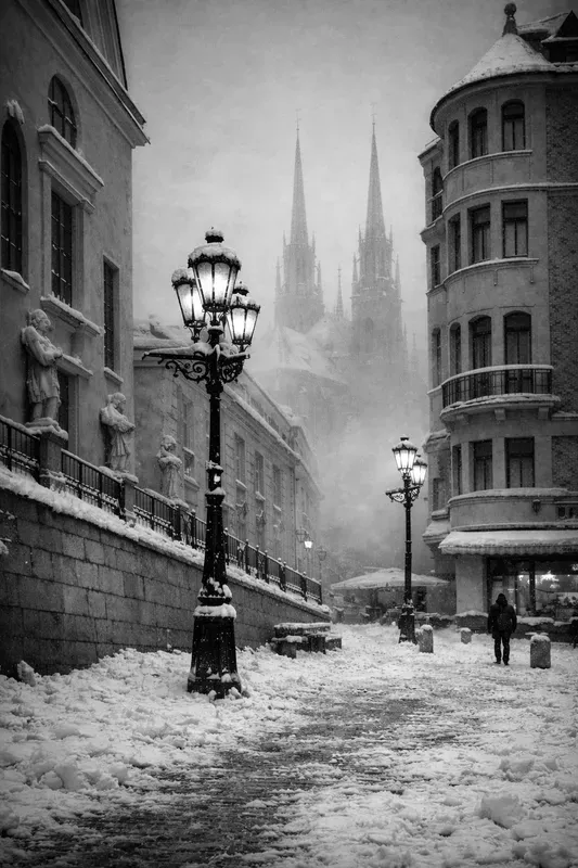 Black And White Fog