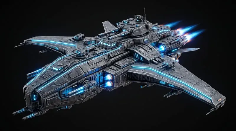 3D Stylized Scifi Spaceships