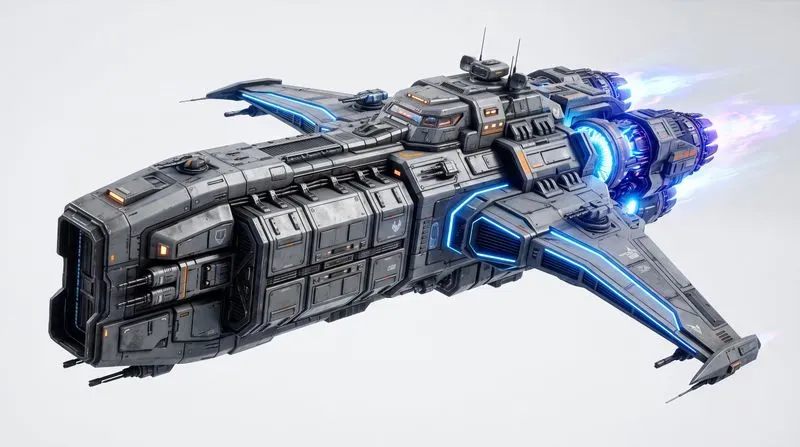 3D Stylized Scifi Spaceships