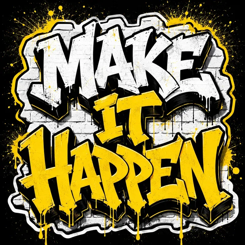 Graffiti Typography Quote Posters