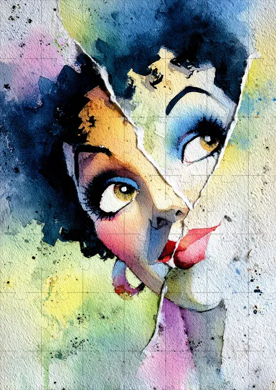 Expressive Watercolor Character Portraits