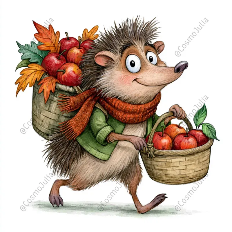 Cozy Autumn Animal Clipart Sets