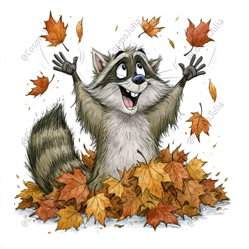 Cozy Autumn Animal Clipart Sets