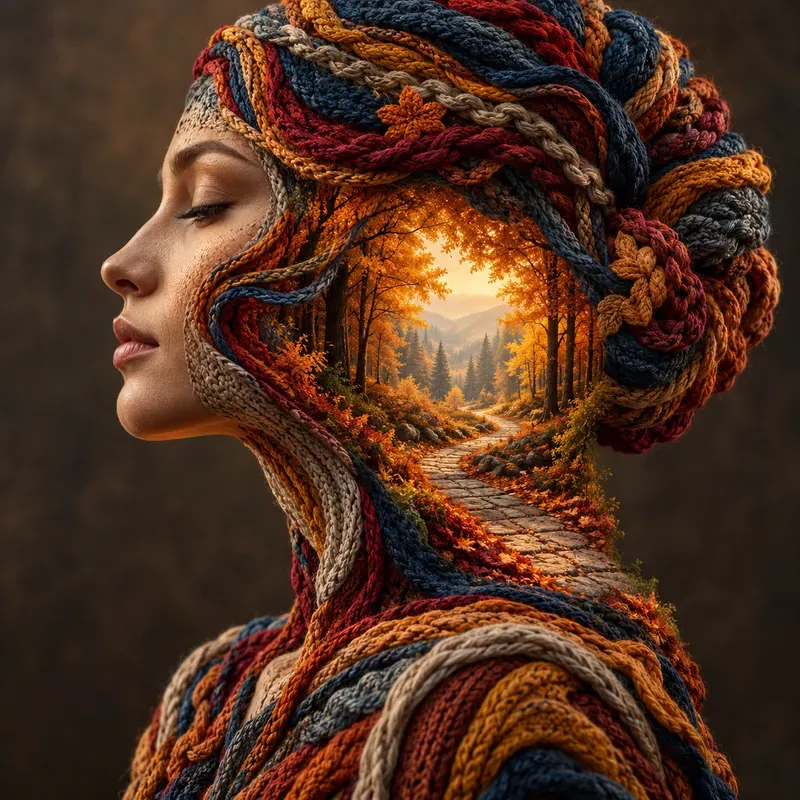 Knitted Nature Portraits