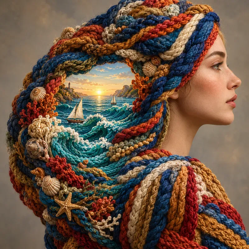 Knitted Nature Portraits
