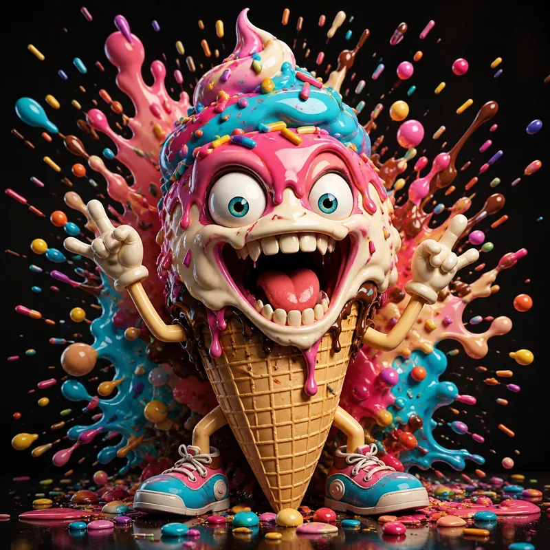 Crazy 3D Object Mascot Sets