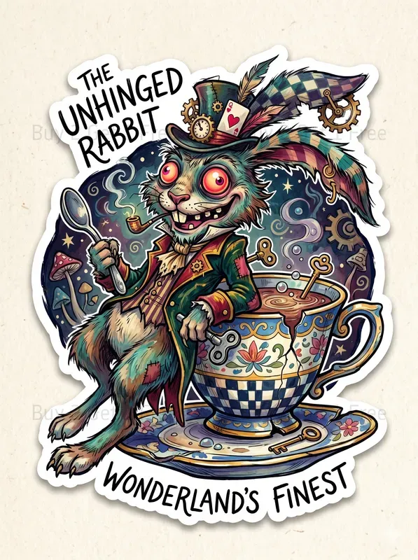 Psychedelic Wonderland Stickers
