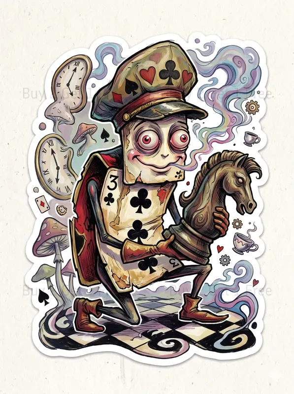 Psychedelic Wonderland Stickers