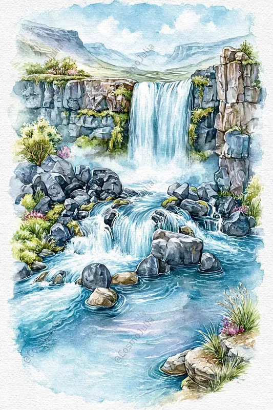 Whimsical Watercolor Travel Scenes