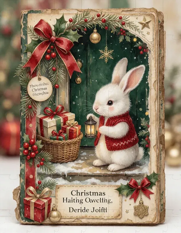 Merry Christmas Junk Journal Cards