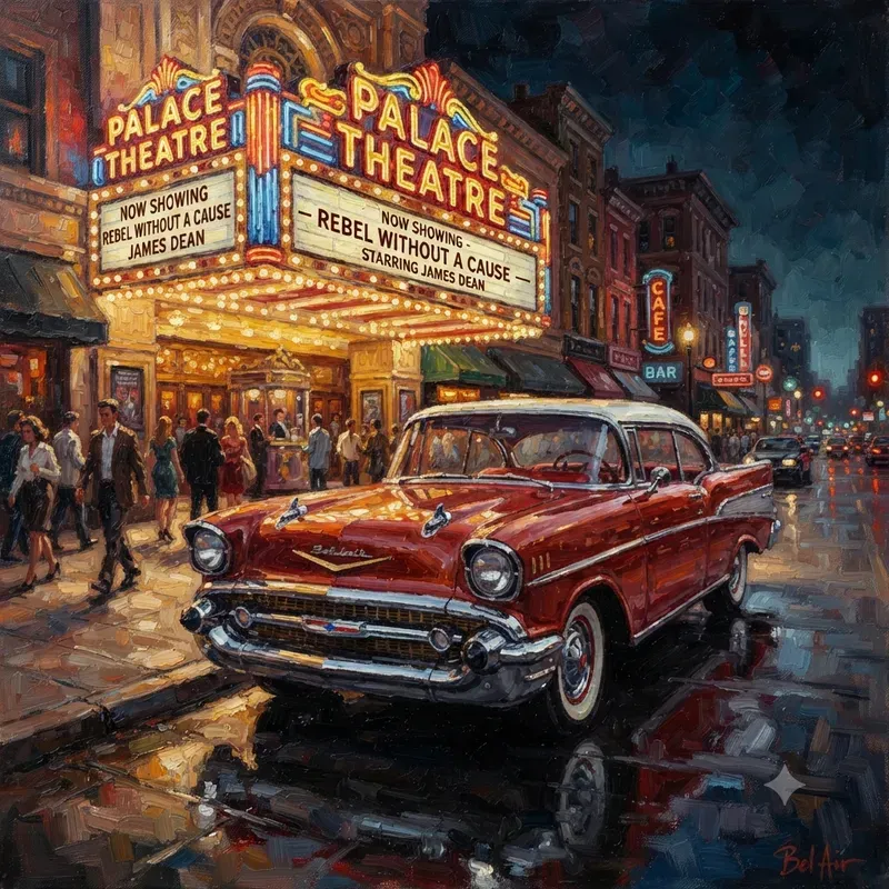 Retro Automobile Oil Painting Collections