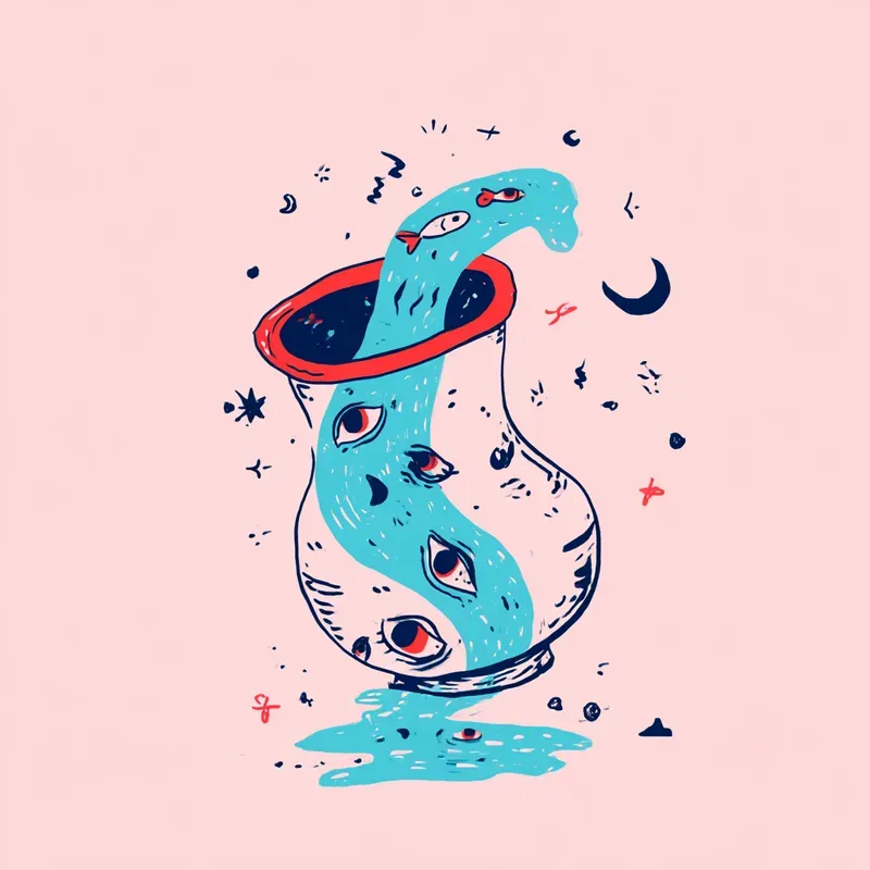 Weird Esoteric Zodiac Illustrations
