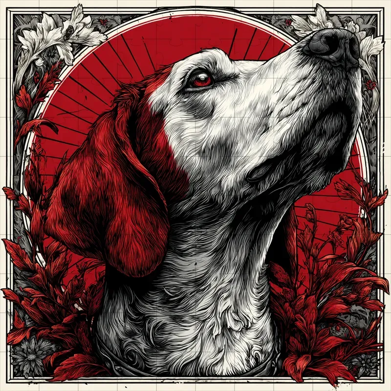 Screenprint Bold Red Ink Posters
