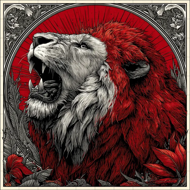 Screenprint Bold Red Ink Posters