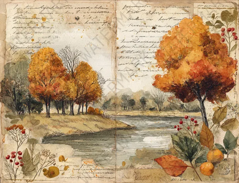 Thanksgiving Collage Junk Journals