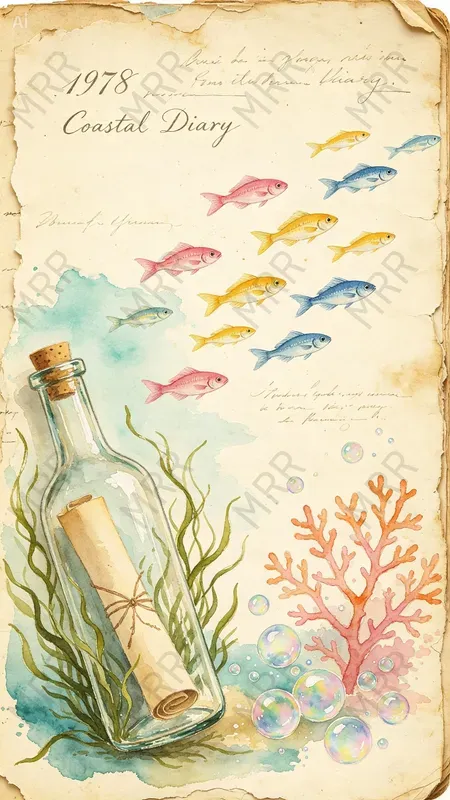 Vintage Coastal Junk Journal Art