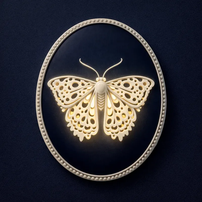 Backlit Porcelain Fretwork Medallions